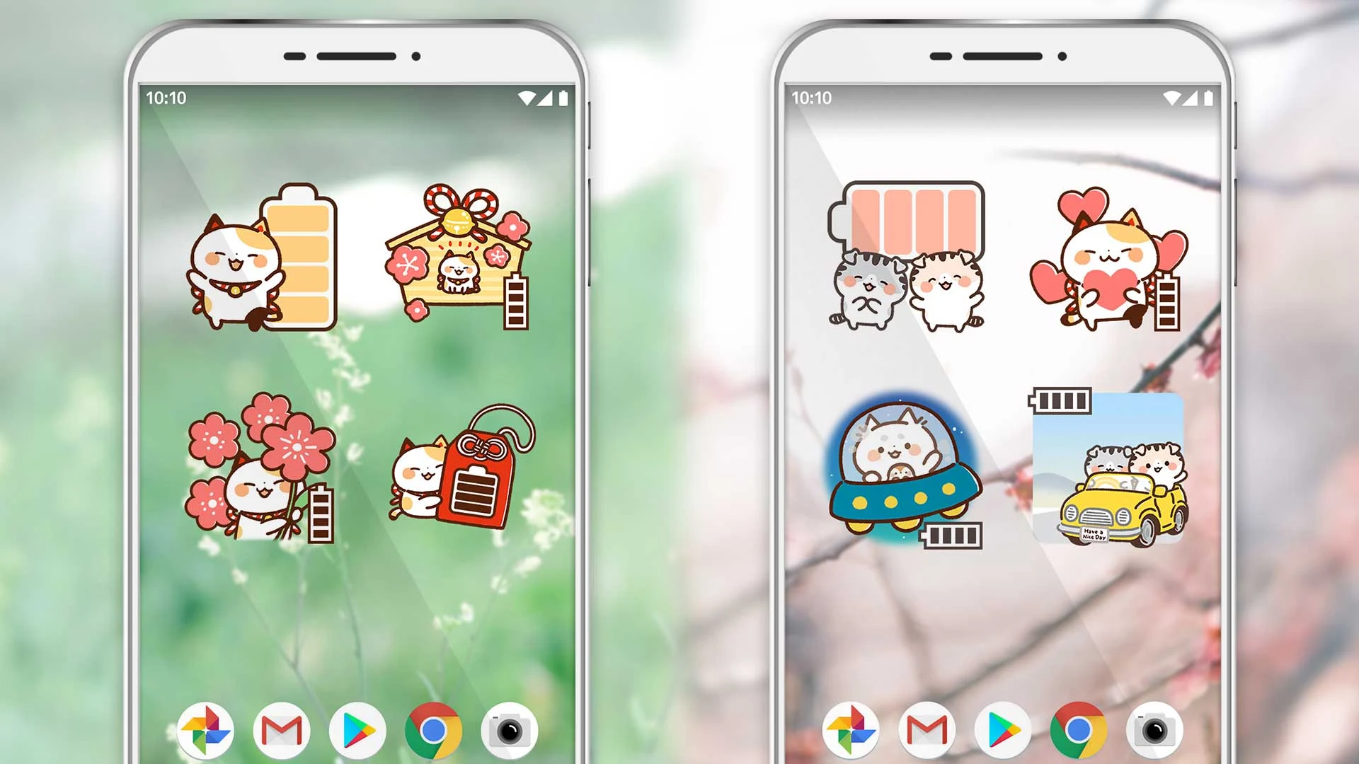 Battery widget Maneki Nekko screenshot