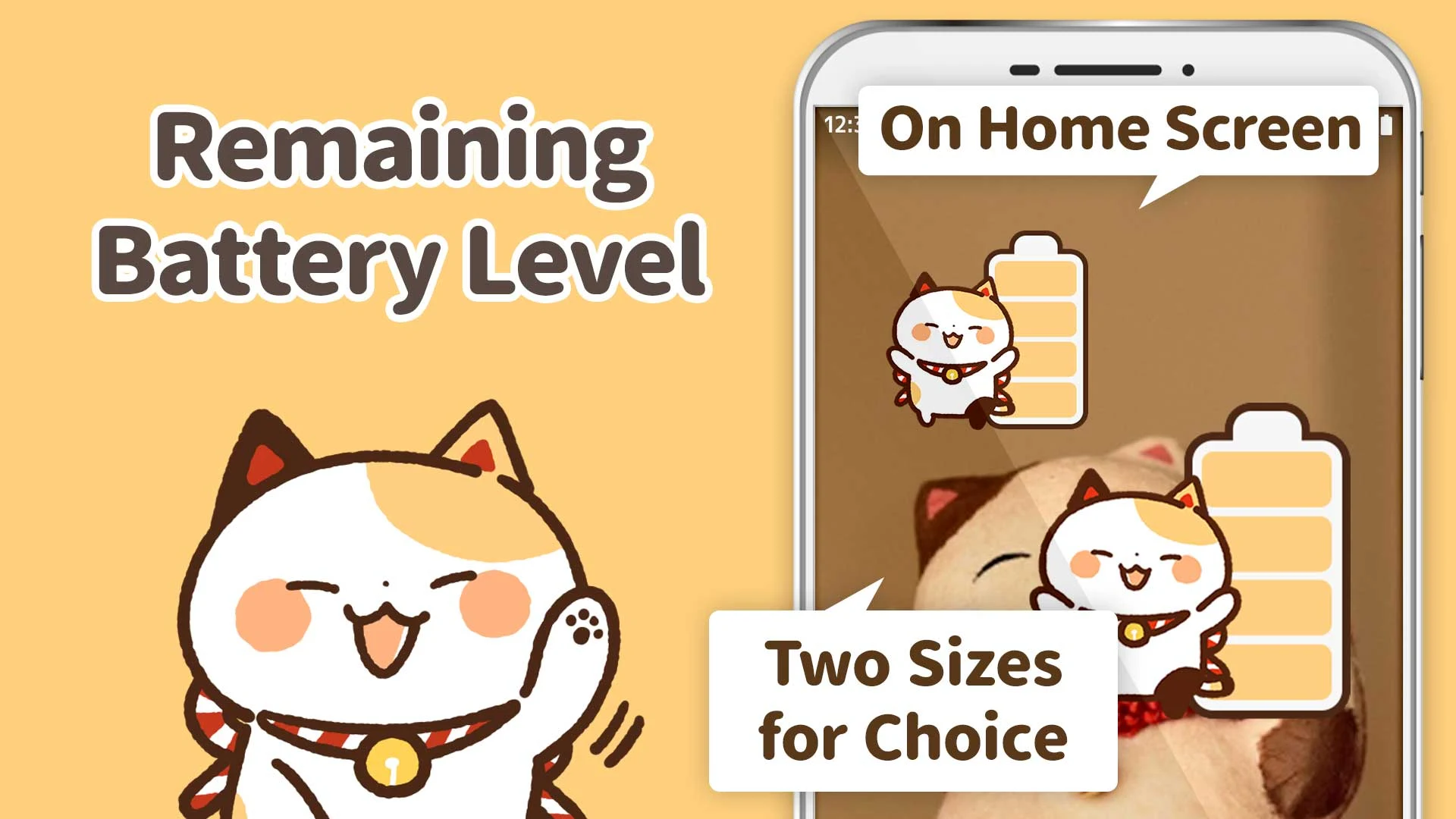 Battery widget Maneki Nekko screenshot