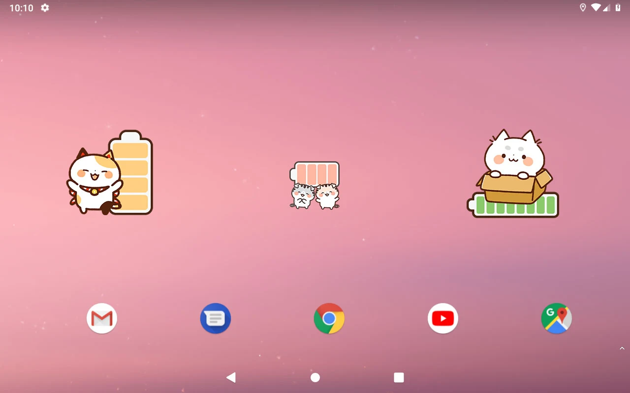 Battery widget Maneki Nekko screenshot