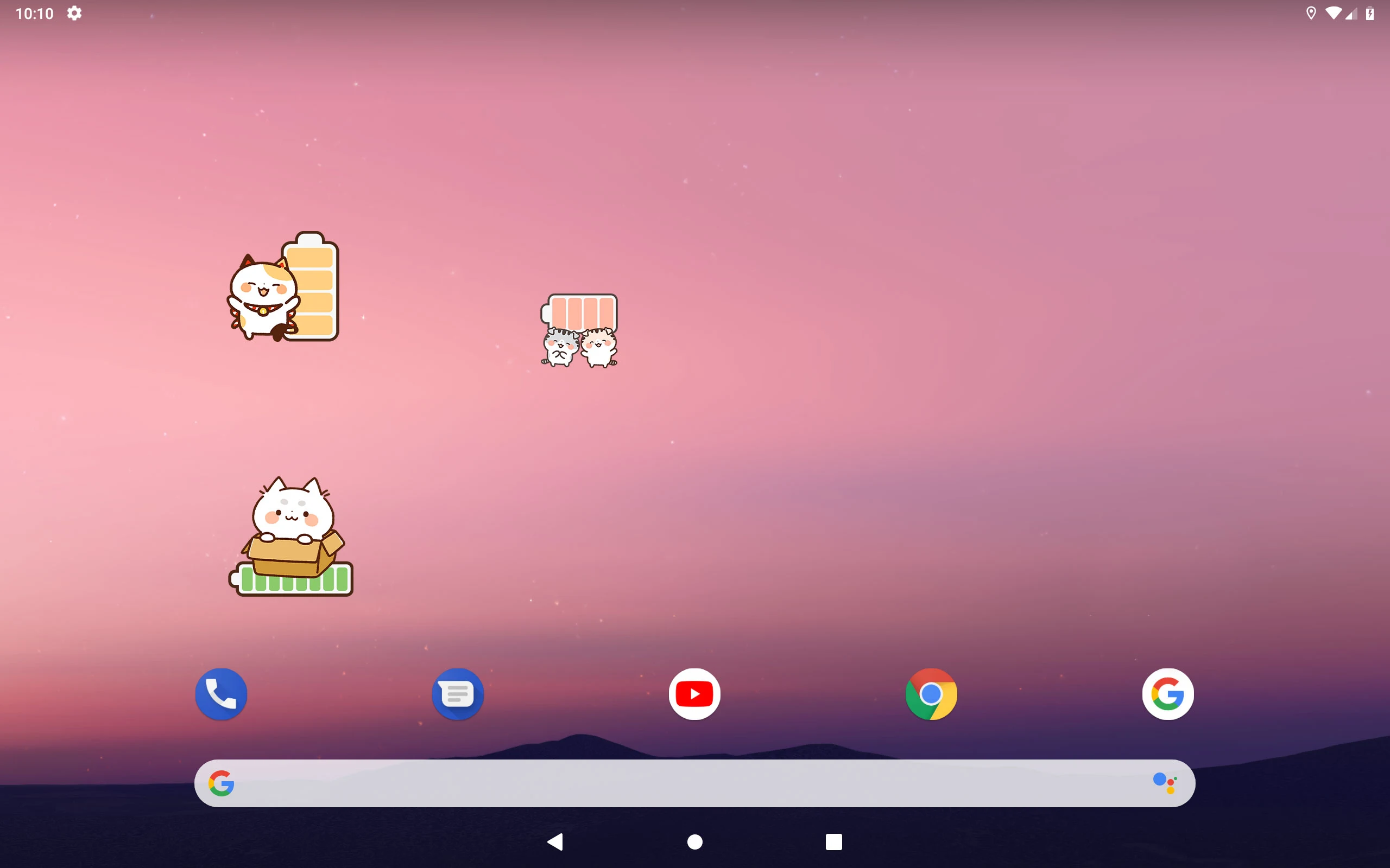 Battery widget Maneki Nekko screenshot